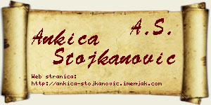Ankica Stojkanović vizit kartica